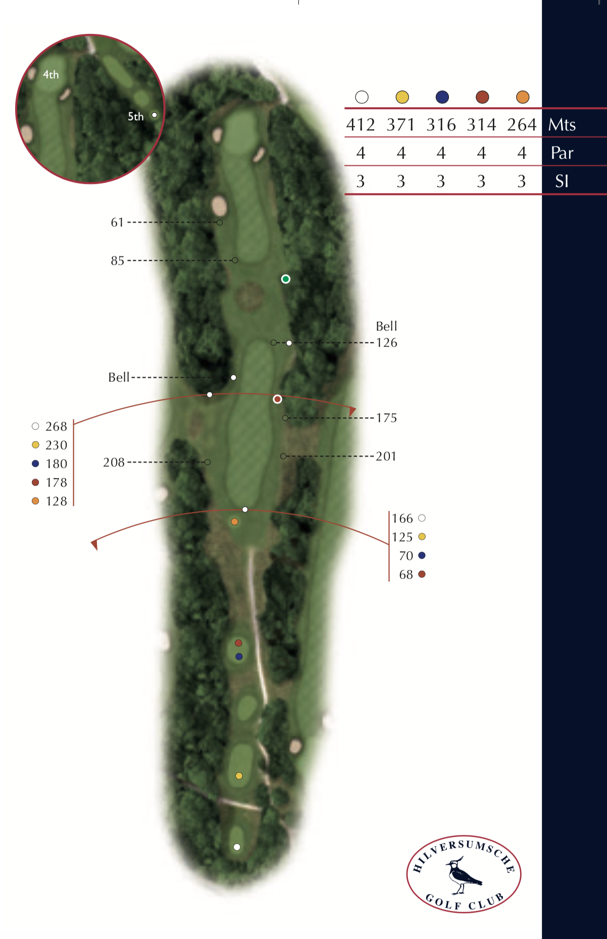 Hole 4 plattegrond