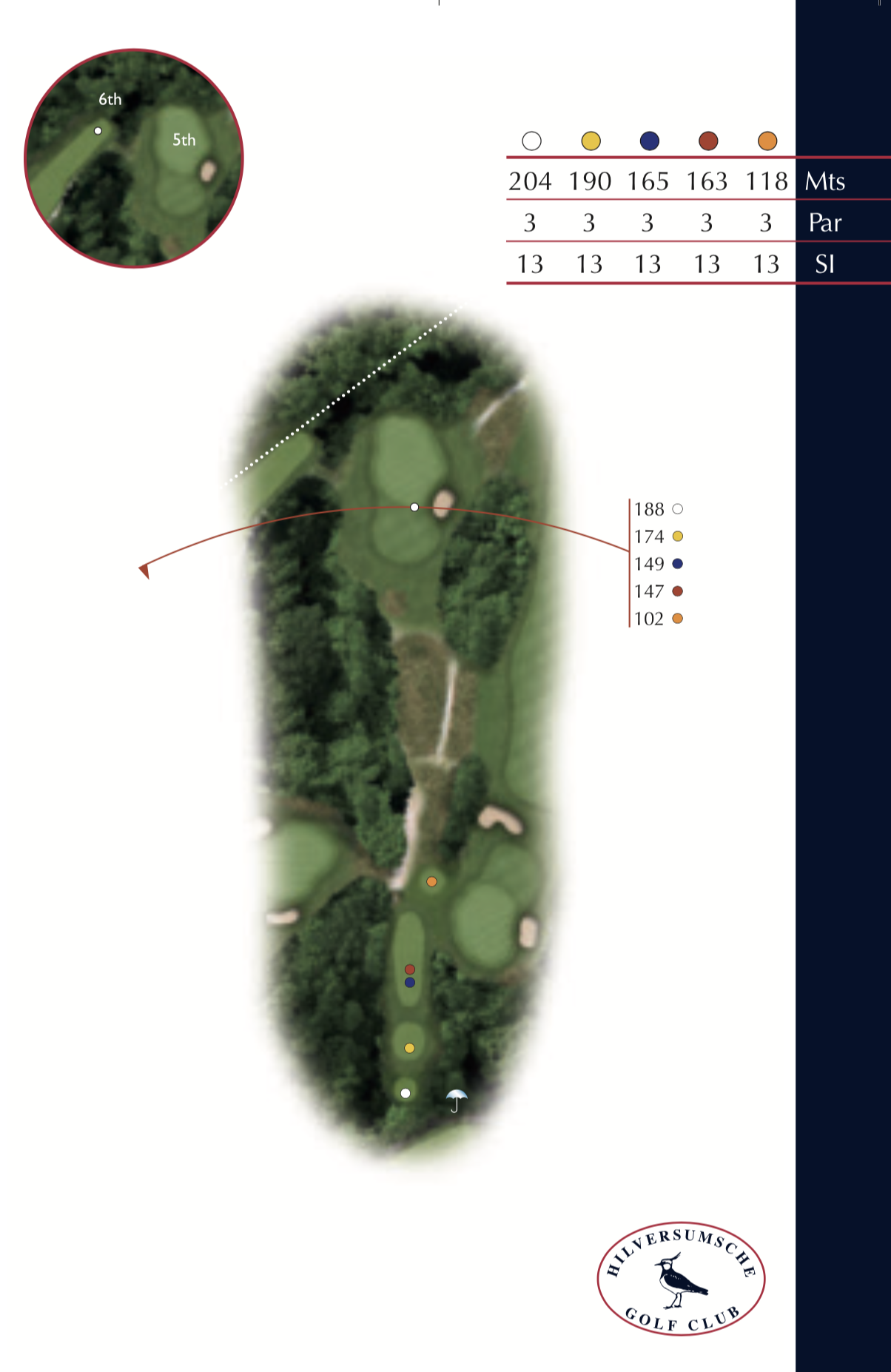 Hole 5 plattegrond