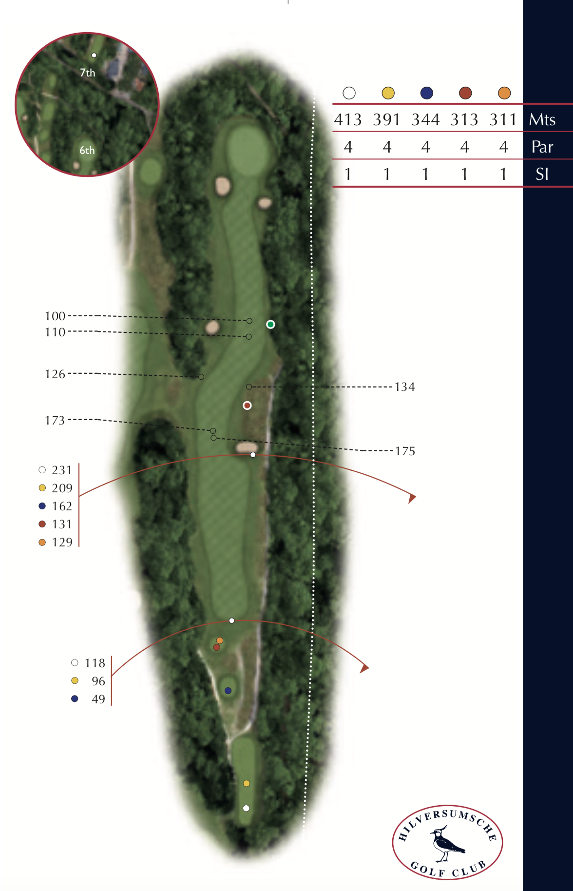 Hole 6 plattegrond