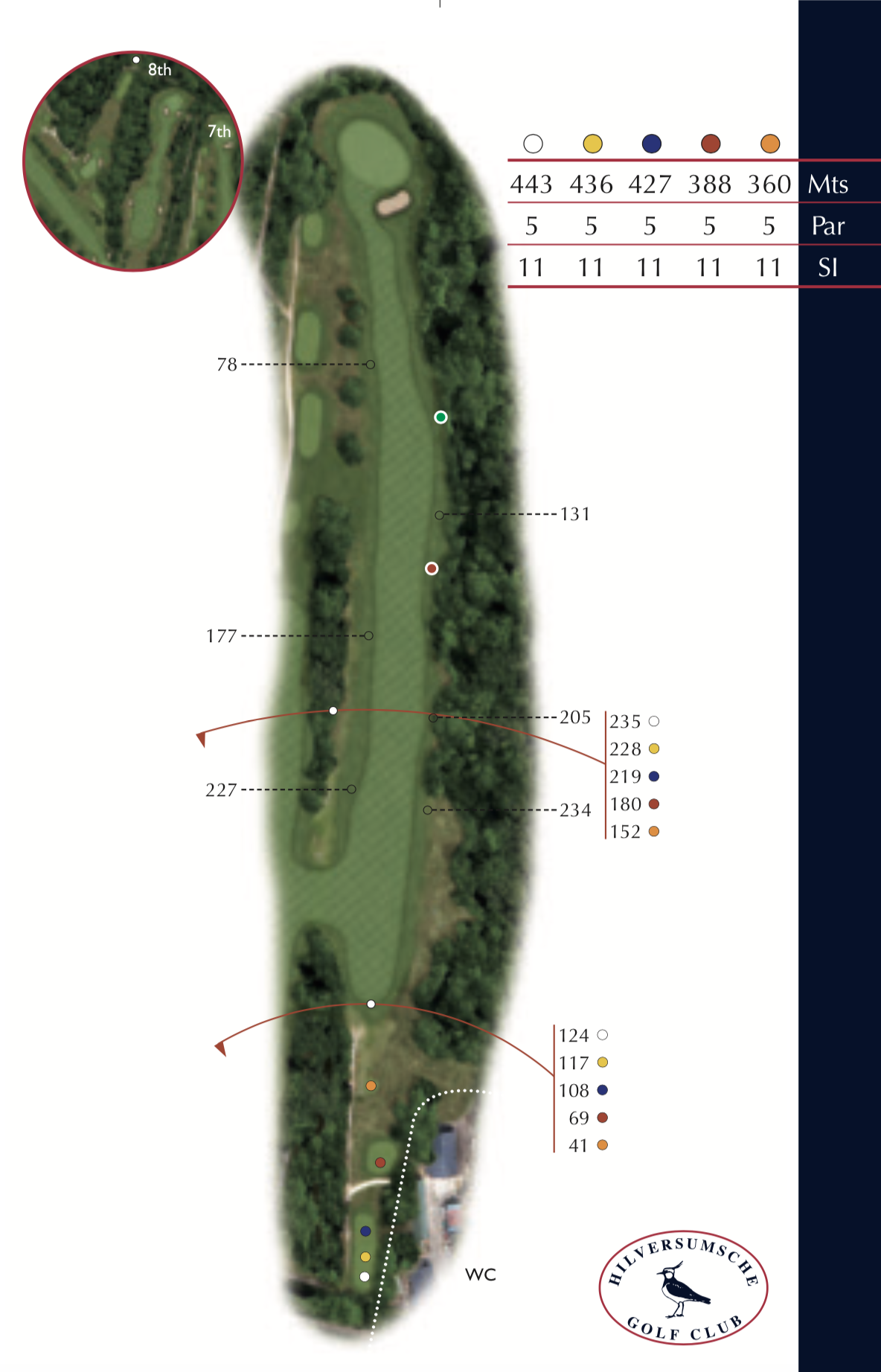 Hole 7 plattegrond