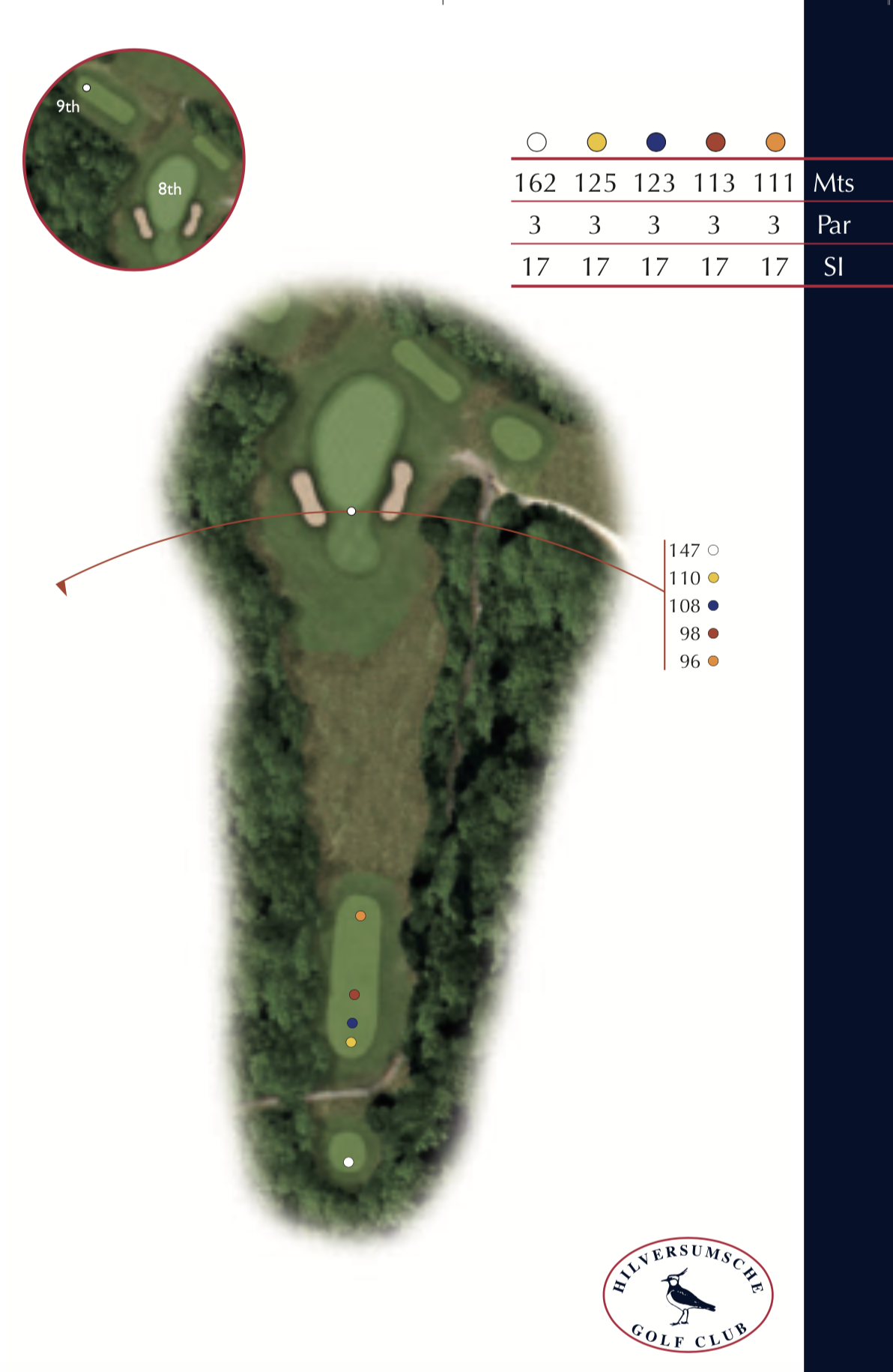 Hole 8 plattegrond