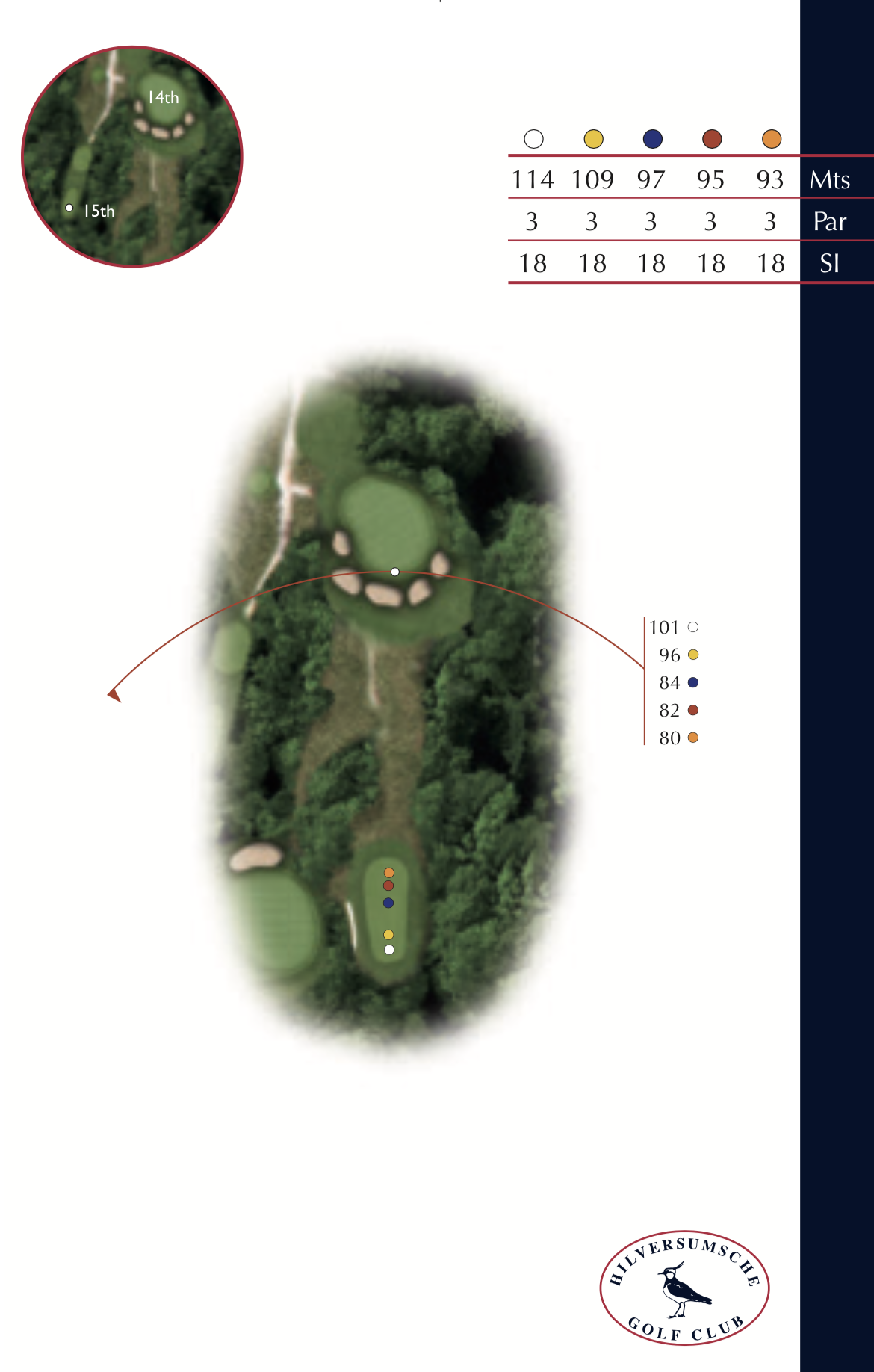 Hole 14 plattegrond