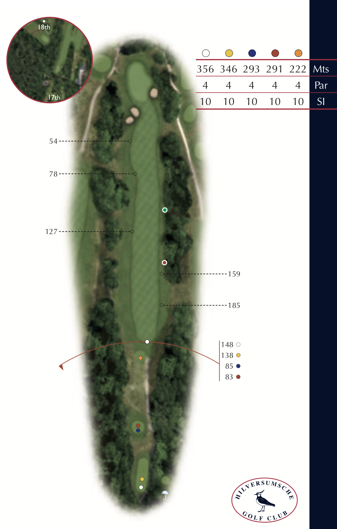 Hole 17 plattegrond